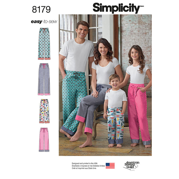 SIMPLICITY 8179 Vêtements De Détente Faciles Unisexes